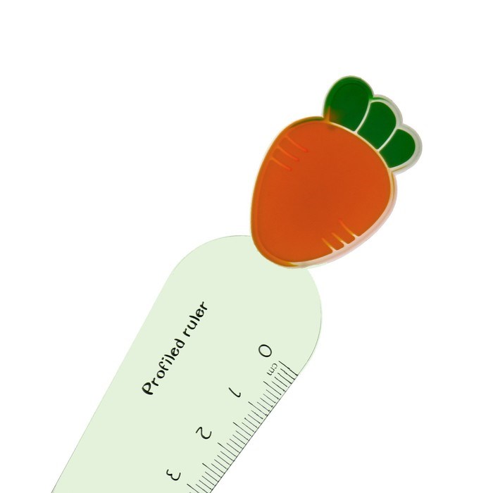 linejka-12-sm-ampquotlapka-morkovkaampquot-plastik-miks-9630192-5 Линейка 12 см "Лапка, Морковка", пластик, МИКС — изображение 6
