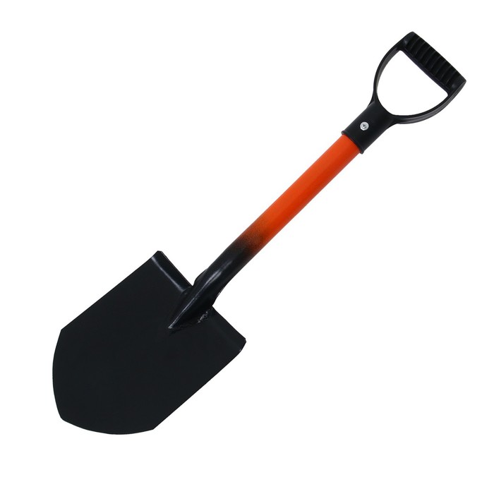 lopata-avtomobilnaja-l-61-sm-stalnoj-cherenok-s-plastikovoj-v-ruchkoj-miks-9528222-3 Лопата автомобильная, L= 61 см, стальной черенок с пластиковой V-ручкой, МИКС — изображение 4