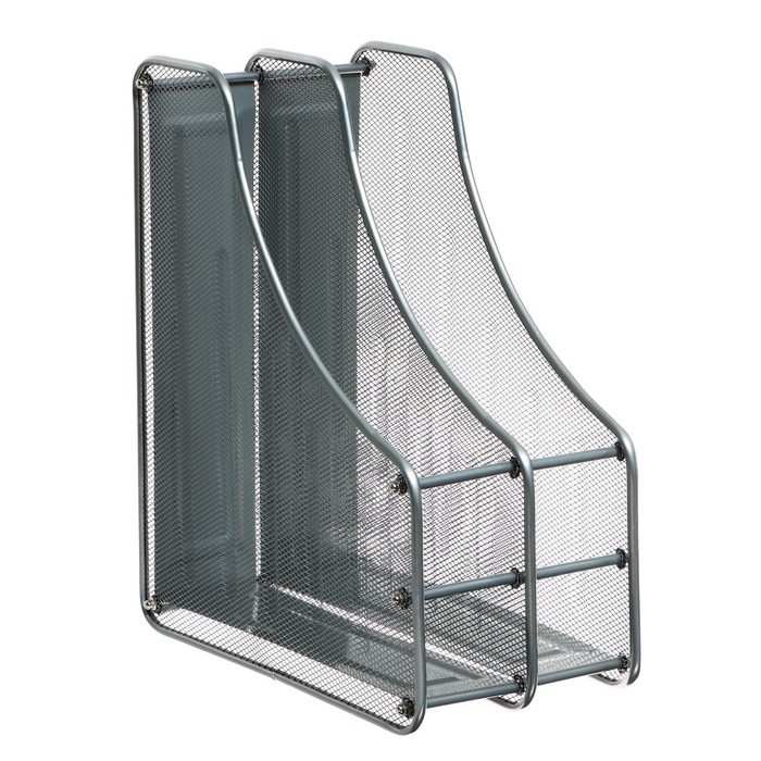 lotok-vertikalnyj-dlja-bumag-2-otdelenija-metallicheskaja-setka-seryj-548724-1 Лоток вертикальный для бумаг, 2 отделения, металлическая сетка, серый — изображение 2