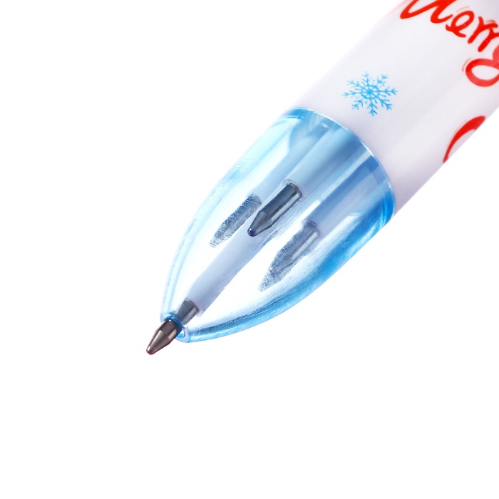 mnogocvetnaja-sharikovaja-ruchka-calligrataampquotsnegovikampquot-avtomaticheskaja-6-ti-cvetnaja-podarochnaja-10846697-1 Многоцветная шариковая ручка Calligrata"Снеговик" автоматическая, 6-ти цветная, подарочная — изображение 2