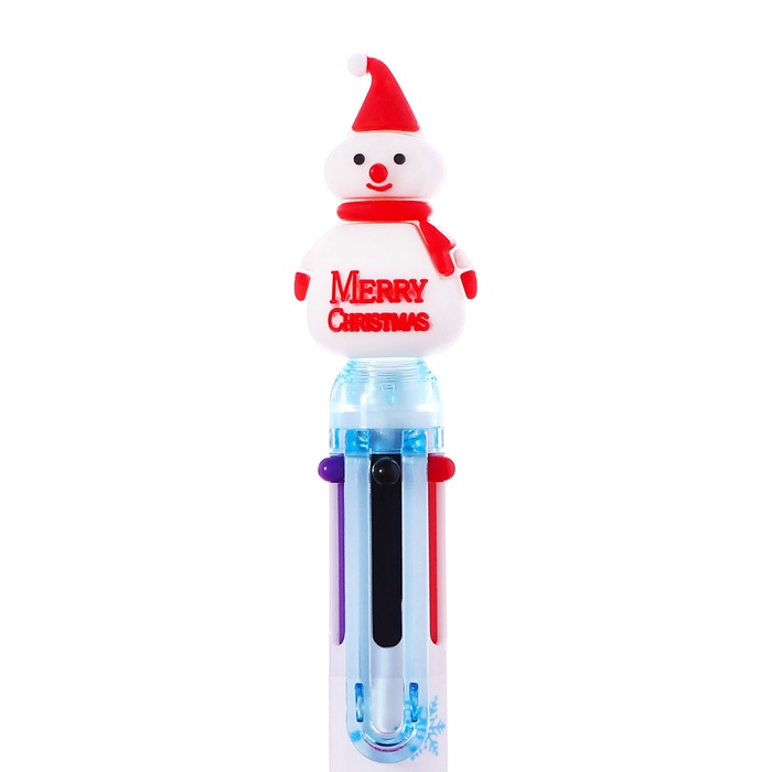 mnogocvetnaja-sharikovaja-ruchka-calligrataampquotsnegovikampquot-avtomaticheskaja-6-ti-cvetnaja-podarochnaja-10846697-2 Многоцветная шариковая ручка Calligrata"Снеговик" автоматическая, 6-ти цветная, подарочная — изображение 3