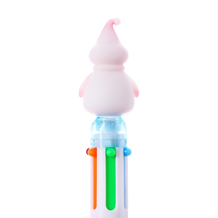 mnogocvetnaja-sharikovaja-ruchka-calligrataampquotsnegovikampquot-avtomaticheskaja-6-ti-cvetnaja-podarochnaja-10846697-3 Многоцветная шариковая ручка Calligrata"Снеговик" автоматическая, 6-ти цветная, подарочная — изображение 4