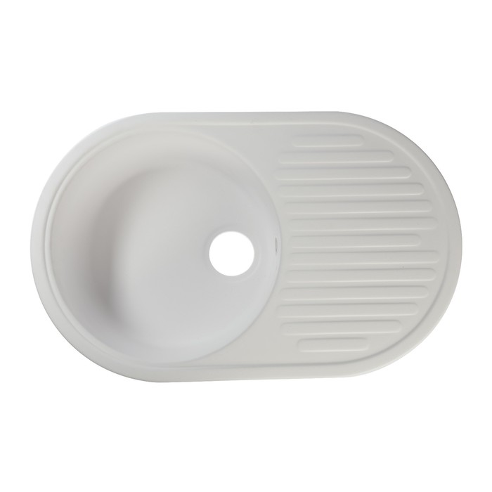 mojka-dlja-kuhni-iz-kamnja-zein-11g31-720-h-455-mm-ovalnaja-pereliv-cvet-belyj-10297673-3 Мойка для кухни из камня ZEIN 11/G31, 720 х 455 мм, овальная, перелив, цвет белый — изображение 4