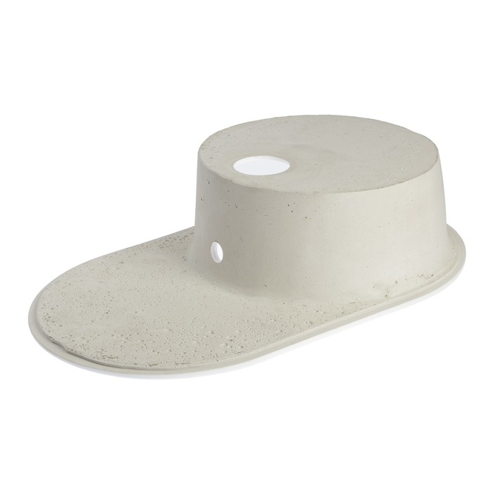 mojka-dlja-kuhni-iz-kamnja-zein-11g31-720-h-455-mm-ovalnaja-pereliv-cvet-belyj-10297673-5 Мойка для кухни из камня ZEIN 11/G31, 720 х 455 мм, овальная, перелив, цвет белый — изображение 6