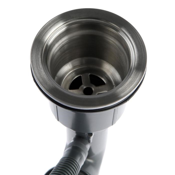 mojka-kuhonnaja-aflorn-af96045-vreznaja-s30-i-08-mm-60h45h22-sm-sifon-satin-6957248-6 Мойка кухонная AFLORN AF96045, врезная, S=3,0 и 0,8 мм, 60х45х22 см, сифон, сатин — изображение 7