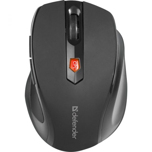 Мышь Defender Ultra MM-315, беспроводная, оптическая, 1600 dpi, 1xAA (не в компл), чёрная — изображение 2