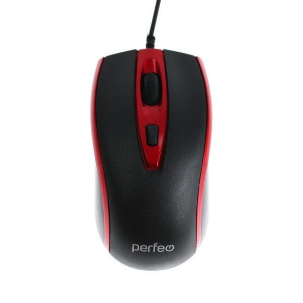 Мышь Perfeo PROFIL, проводная, оптическая, 1600 dpi, USB,красная — изображение 2