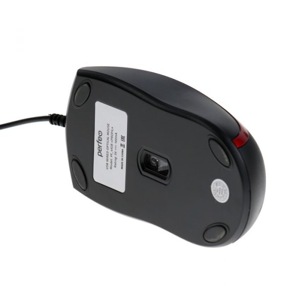 Мышь Perfeo PROFIL, проводная, оптическая, 1600 dpi, USB,красная — изображение 4