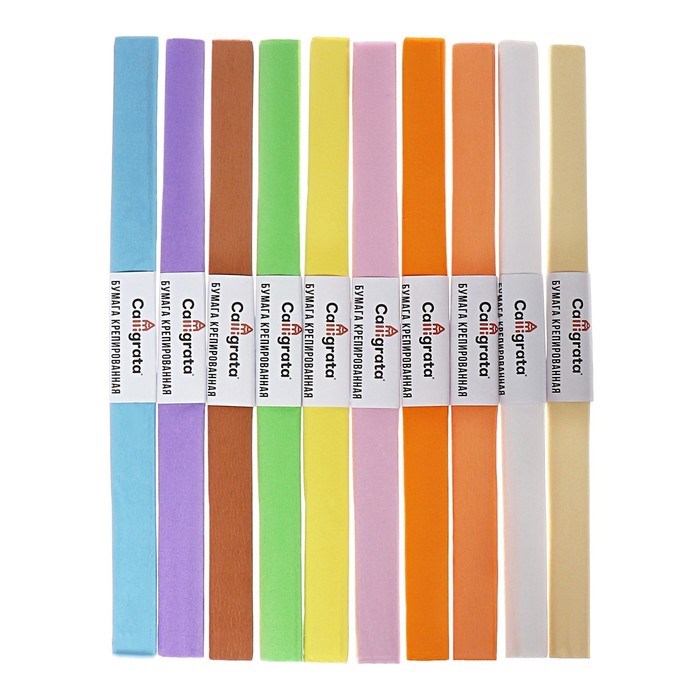 nabor-bumagi-krepirovannoj-v-rulone-10-shtuk10-cvetov-50-h-200-sm-30-gm2-6534521-1 Набор бумаги крепированной в рулоне, 10 штук/10 цветов, 50 х 200 см, 30 г/м2 — изображение 2