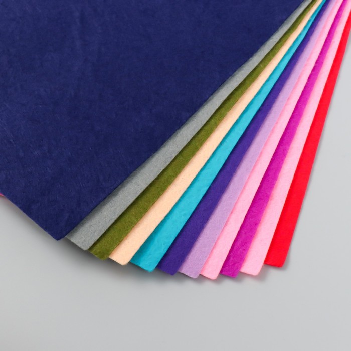 nabor-dekorativnogo-fetra-ampquotrukodelieampquot-21h297-sm-10-listov-180-gr-1-mm-assorti-3-9530827-2 Набор декоративного фетра "Рукоделие" 21х29,7 см, 10 листов, 180 гр, 1 мм, ассорти №3 — изображение 3