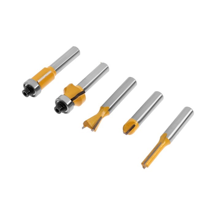 nabor-frez-po-derevu-tundra-derevjannyj-jashhik-hvostovik-8-mm-5-sht.-9200760-2 Набор фрез по дереву ТУНДРА, деревянный ящик, хвостовик 8 мм, 5 шт. — изображение 3