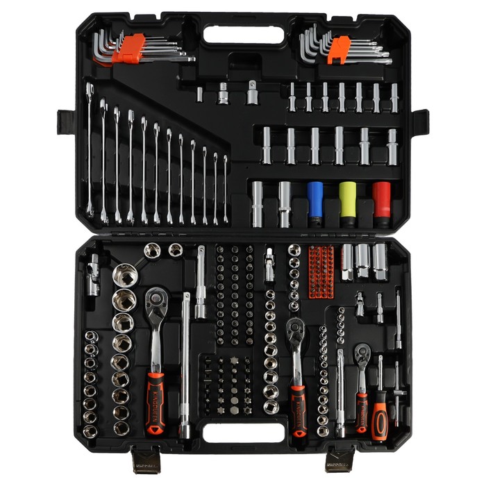 nabor-instrumentov-avtomobilnyj-kingqueen-wib-90001-72-zuba-12-38-14ampquot-222-predmeta-10354149-1 Набор инструментов автомобильный KINGQUEEN WIB-90001, 72 зуба, 1/2 3/8 1/4", 222 предмета — изображение 2