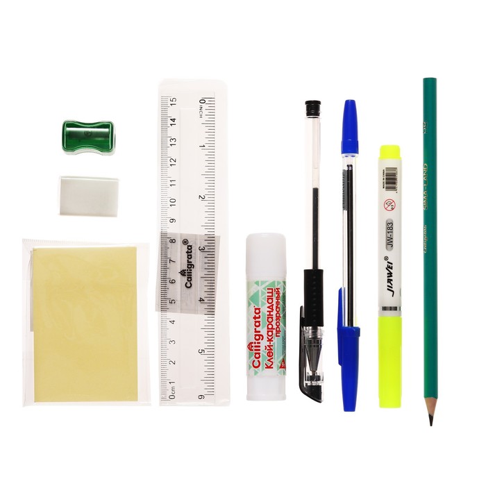 nabor-kanceljarskih-prinadlezhnostej-v-stakane-12-predmetov-2671239-1 Набор канцелярских принадлежностей в стакане, 12 предметов — изображение 2