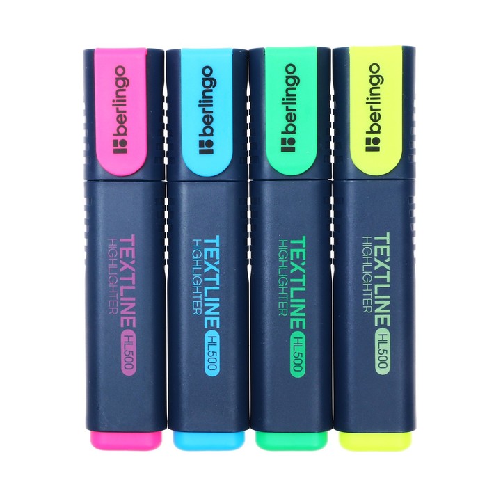 nabor-markerov-tekstovydelitelej-4-cveta-berlingo-5.0-mm-evropodves-2530888-1 Набор маркеров-текстовыделителей 4 цвета, Berlingo 5.0 мм, европодвес — изображение 2