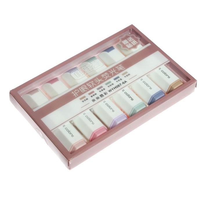 nabor-markerov-tekstovydelitelej-mini-6-cvetov-pastel-9656410-6 Набор маркеров-текстовыделителей МИНИ 6 цветов, Пастель — изображение 7