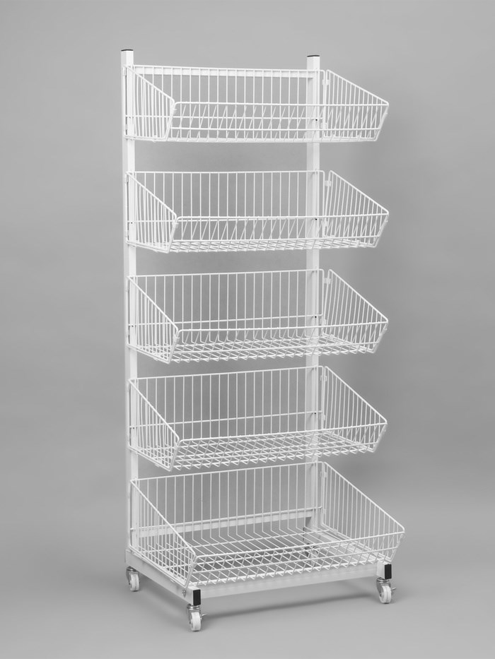 nakopitel-razbornyj-na-kolesah-5-korzin-58amp21553amp215146-sm-cvet-belyj-10198418-6 Накопитель разборный на колесах, 5 корзин, 58×53×146 см, цвет белый — изображение 7