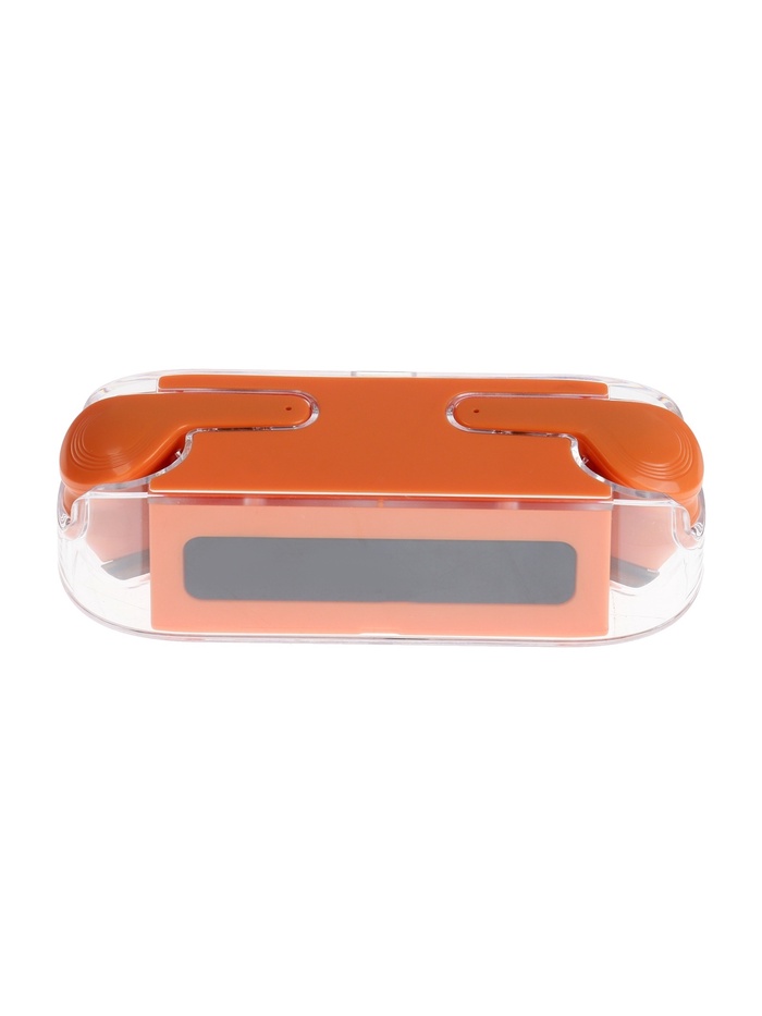 naushniki-besprovodnye-km12-tws-vkladyshi-bt-5.0-30200-mach-prozrachnye-oranzhevye-9940118-6 Наушники беспроводные KM12, TWS, вкладыши, BT 5.0, 30/200 мАч, прозрачные, оранжевые — изображение 7