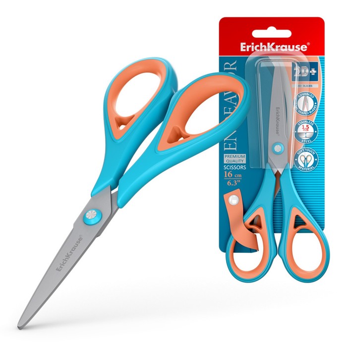 nozhnicy-16sm-erichkrause-endeavor-blister-9521760-1 Ножницы 16см ErichKrause Endeavor, блистер — изображение 2