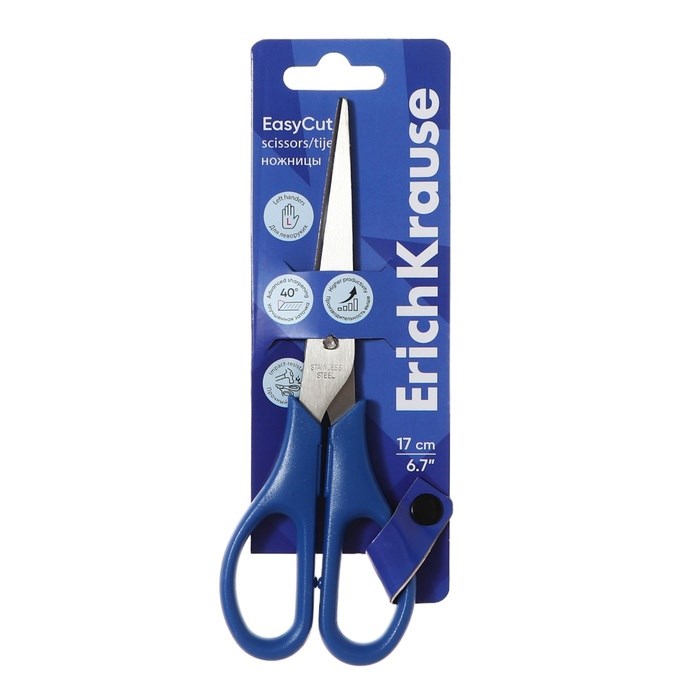 nozhnicy-17-sm-erichkrause-ampquoteasycutampquot-dvojnaja-zatochka-miks-evropodves-10657423-2 Ножницы 17 см ErichKrause "EasyCut", двойная заточка, микс, европодвес — изображение 3
