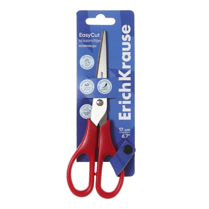 nozhnicy-17-sm-erichkrause-ampquoteasycutampquot-dvojnaja-zatochka-miks-evropodves-10657423-3 Ножницы 17 см ErichKrause "EasyCut", двойная заточка, микс, европодвес — изображение 4