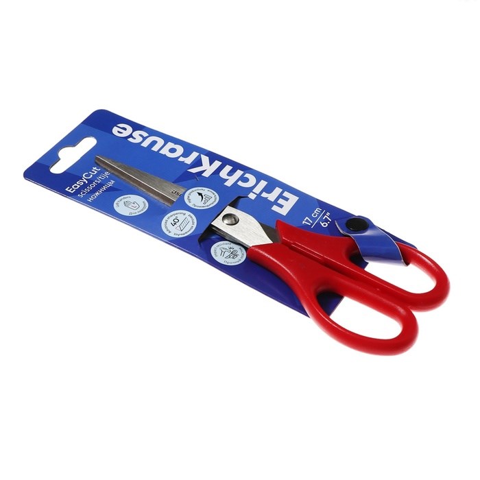 nozhnicy-17-sm-erichkrause-ampquoteasycutampquot-dvojnaja-zatochka-miks-evropodves-10657423-4 Ножницы 17 см ErichKrause "EasyCut", двойная заточка, микс, европодвес — изображение 5