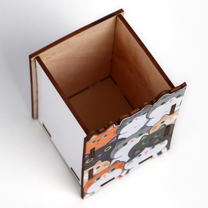 organajzer-dlja-kanceljarii-amp171kotikiamp187-6.7-h-6.5-h-10.4-sm-10059522-5 Органайзер для канцелярии «Котики» 6.7 х 6.5 х 10.4 см — изображение 6