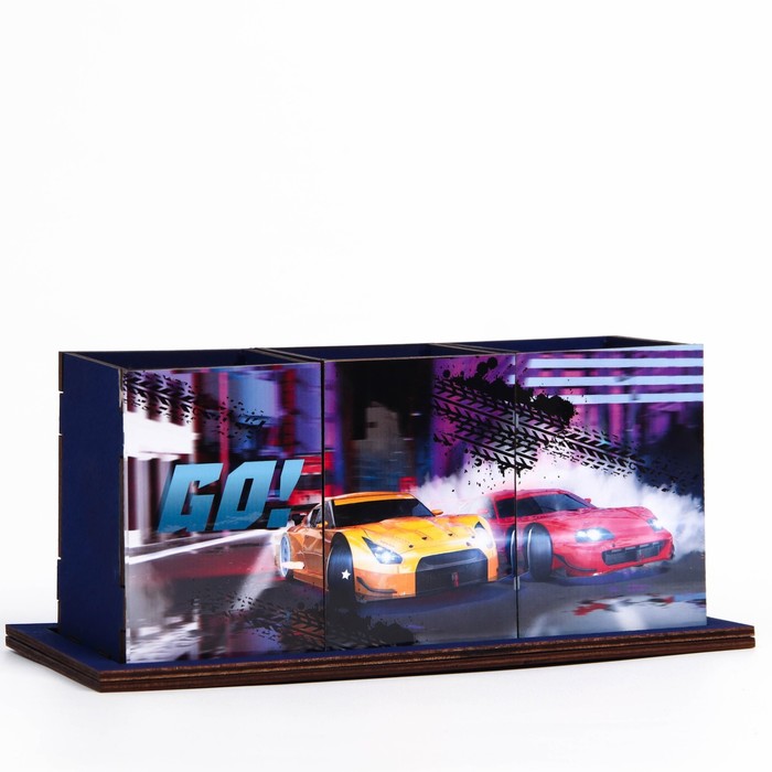 organajzer-dlja-kanceljarii-amp171mashinyamp187-65-h-65-h-122-sm-9449048-1 Органайзер для канцелярии «Машины», 6,5 х 6,5 х 12,2 см — изображение 2