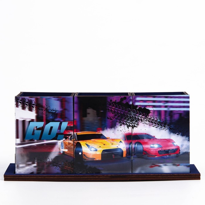 organajzer-dlja-kanceljarii-amp171mashinyamp187-65-h-65-h-122-sm-9449048-2 Органайзер для канцелярии «Машины», 6,5 х 6,5 х 12,2 см — изображение 3