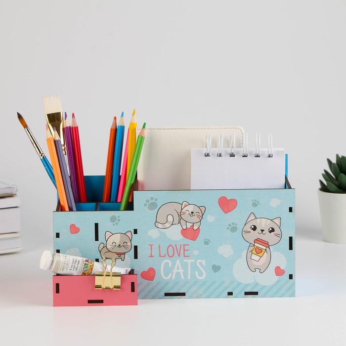 organajzer-podstavka-dlja-kanceljarii-amp171kotamp187-7370455-1 Органайзер подставка для канцелярии «Кот» — изображение 2