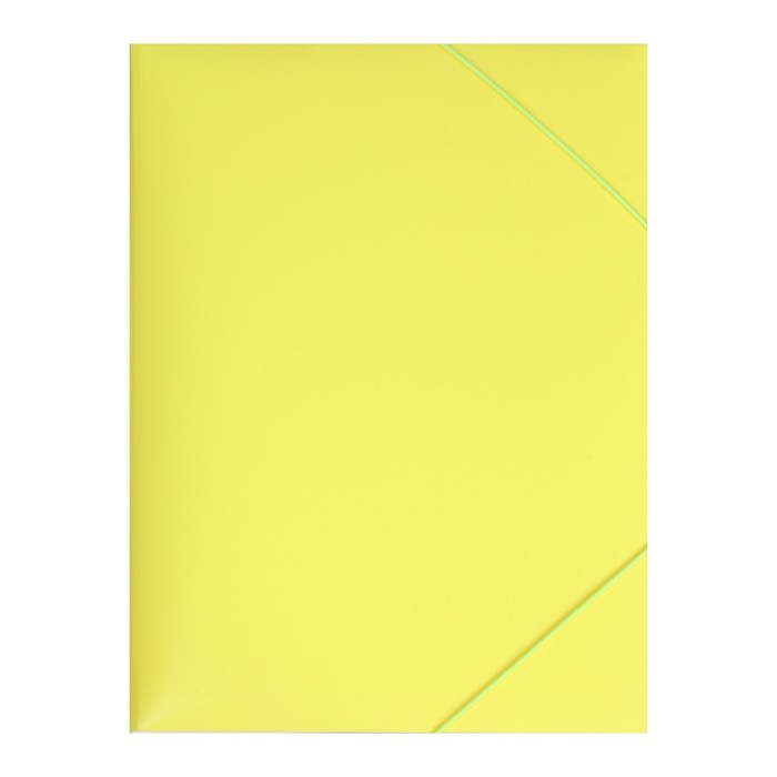 papka-na-rezinke-a4-500-mkm-calligrata-ampquotneonampquot-koreshok-30-mm-neonovaja-zhjoltaja-7635103-3 Папка на резинке А4, 500 мкм, Calligrata "Neon", корешок 30 мм, неоновая, жёлтая — изображение 4