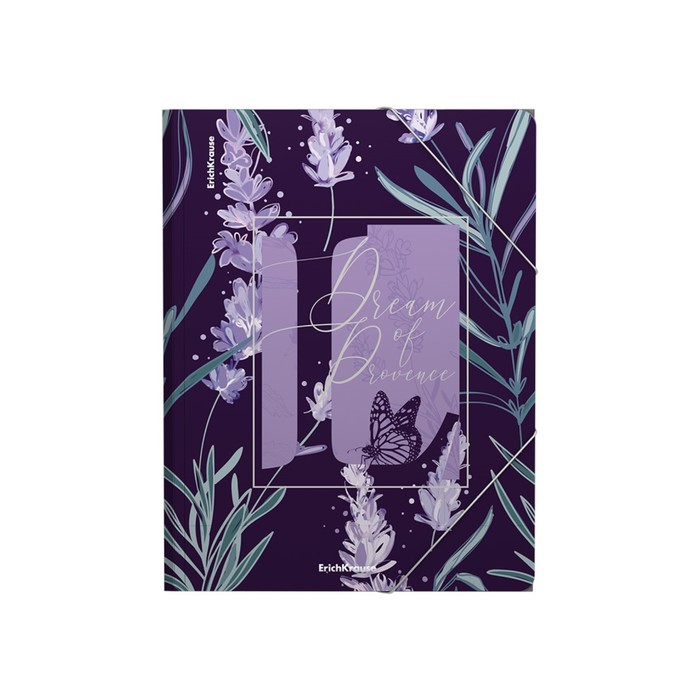 papka-na-rezinke-a4-550-mkm-erichkrause-ampquotlavenderampquot-do-300-listov-tisnenie-ampquotpesokampquot-10321435-2 Папка на резинке A4, 550 мкм, ErichKrause "Lavender", до 300 листов, тиснение "песок" — изображение 3