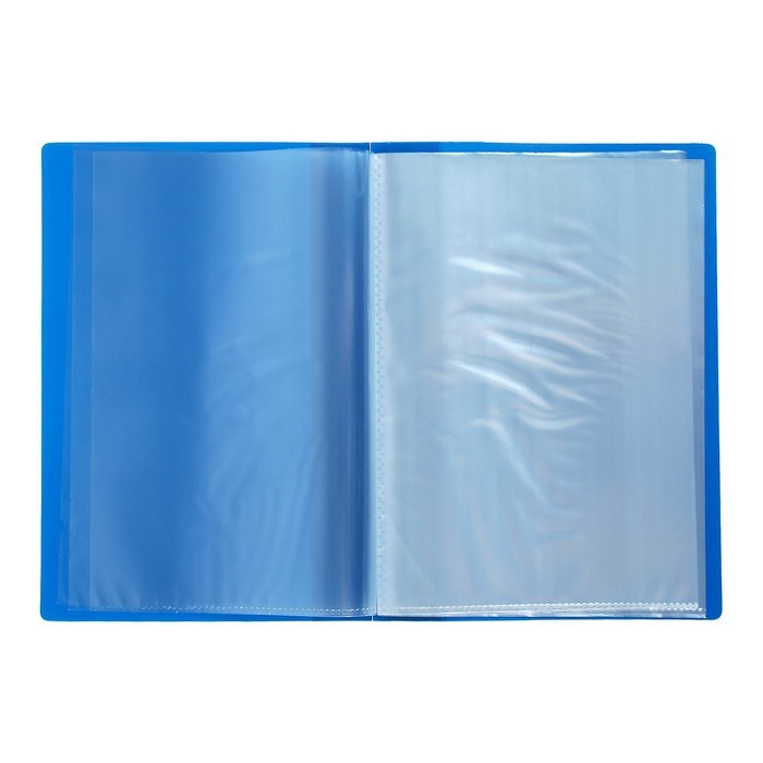 papka-s-20-vkladyshami-a5-500-mkm-calligrata-9-mm-karman-na-koreshke-sinjaja-2370959-3 Папка с 20 вкладышами А5, 500 мкм, Calligrata, 9 мм, карман на корешке, синяя — изображение 4