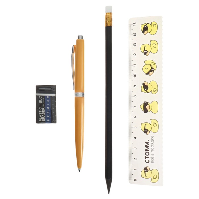 penal-mjagkij-1-otdelenie-obemnyj-80-h-210-h-40-calligrata-ampquotutkiampquot-s-napolnenie-4-predmeta-universalnyj-10546925-5 Пенал мягкий 1 отделение, объемный, 80 х 210 х 40, Calligrata "Утки", с наполнение 4 предмета, универсальный — изображение 6