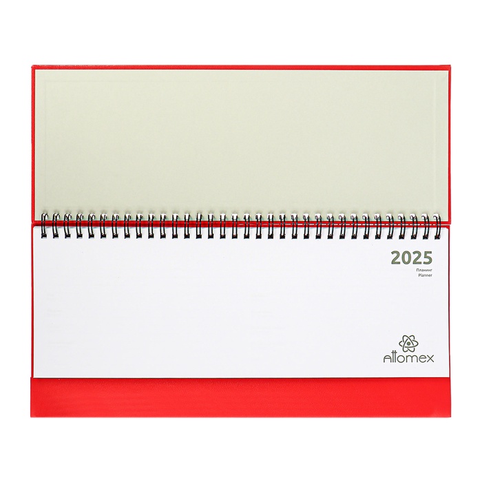 planing-datirovannyj-2025-294-h-142mm-64-lista-attomex-orion-tverdaja-oblozhka-bumvinil-s-porolonom-tisnenie-folgoj-blok-70-krasnyj-10815526-4 Планинг датированный 2025, 294 х 142мм 64 листа, Attomex Orion, твердая обложка, бумвинил с поролоном, тиснение фольгой, блок 70, красный — изображение 5
