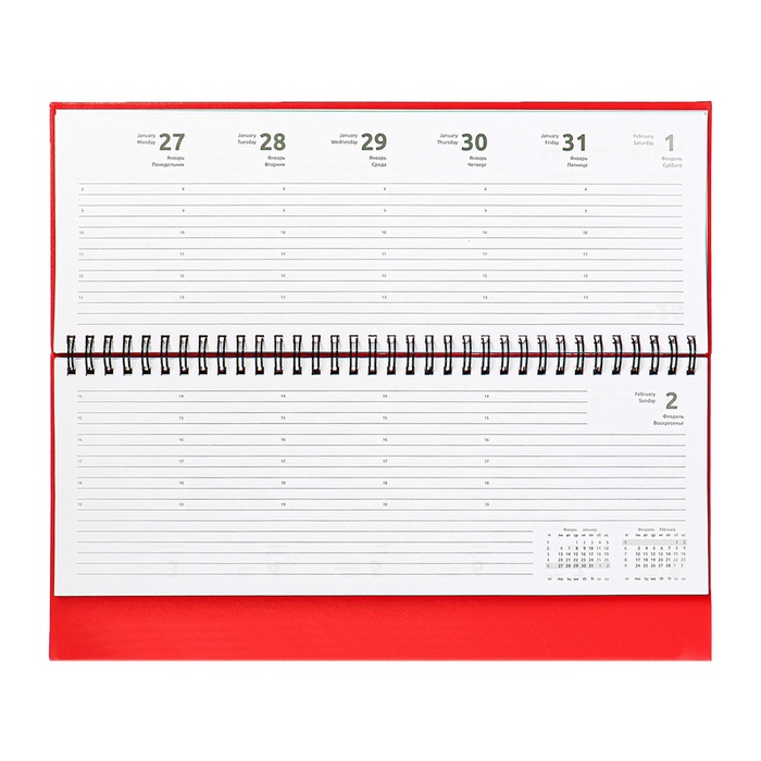 planing-datirovannyj-2025-294-h-142mm-64-lista-attomex-orion-tverdaja-oblozhka-bumvinil-s-porolonom-tisnenie-folgoj-blok-70-krasnyj-10815526-9 Планинг датированный 2025, 294 х 142мм 64 листа, Attomex Orion, твердая обложка, бумвинил с поролоном, тиснение фольгой, блок 70, красный — изображение 10