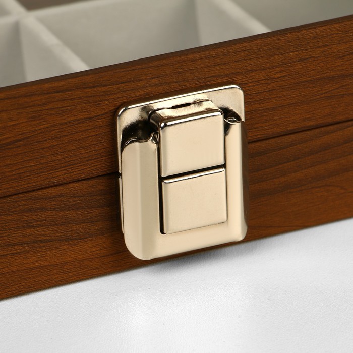 podstavka-dlja-ukrashenij-amp171shkatulkaamp187-12-jacheek-16amp21521amp2155-sm-cvet-seryj-v-dereve-9905746-4 Подставка для украшений «Шкатулка» 12 ячеек, 16×21×5 см, цвет серый в дереве — изображение 5