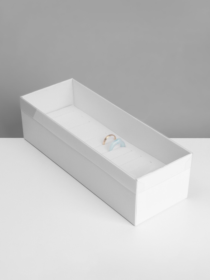 podstavka-dlja-ukrashenij-amp171shkatulkaamp187-13-mest-245amp2159amp2157-sm-cvet-belyj-10202086-5 Подставка для украшений «Шкатулка» 13 мест, 24,5×9×7 см, цвет белый — изображение 6