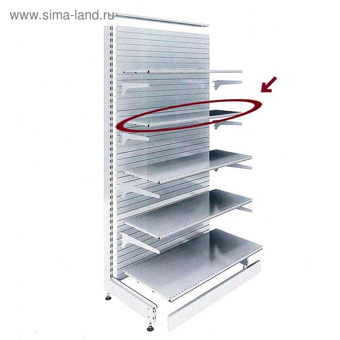 polka-dlja-stellazha-50amp215101-sm-perforirovannaja-shag-25-sm-cvet-belyj-4274336-4 Полка для стеллажа, 50×101 см, перфорированная, шаг 2,5 см, цвет белый — изображение 5