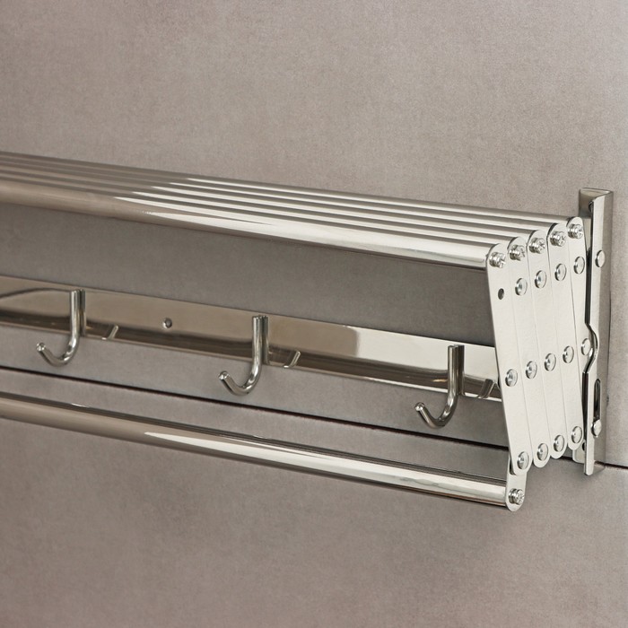 polka-vydvizhnaja-s-derzhatelem-polotenec-4-krjuchka-145amp2151235amp215585-sm-9283883-2 Полка выдвижная с держателем полотенец, 4 крючка 14,5×12(35)×58,5 см — изображение 3