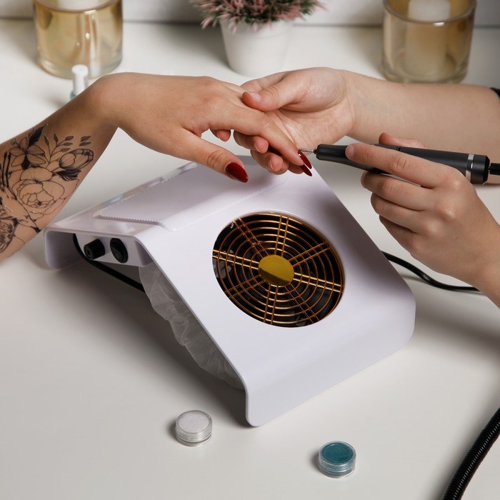 pylesos-dlja-manikjura-luazon-lmp-05-40-vt-2700-obmin-2-meshochka-220-v-belyj-7056236-1 Пылесос для маникюра Luazon LMP-05, 40 Вт, 2700 об/мин, 2 мешочка, 220 В, белый — изображение 2