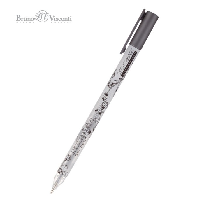Ручка гелевая SKETCH&amp;ART UniWrite.SILVER, 0,8 мм, серебряный