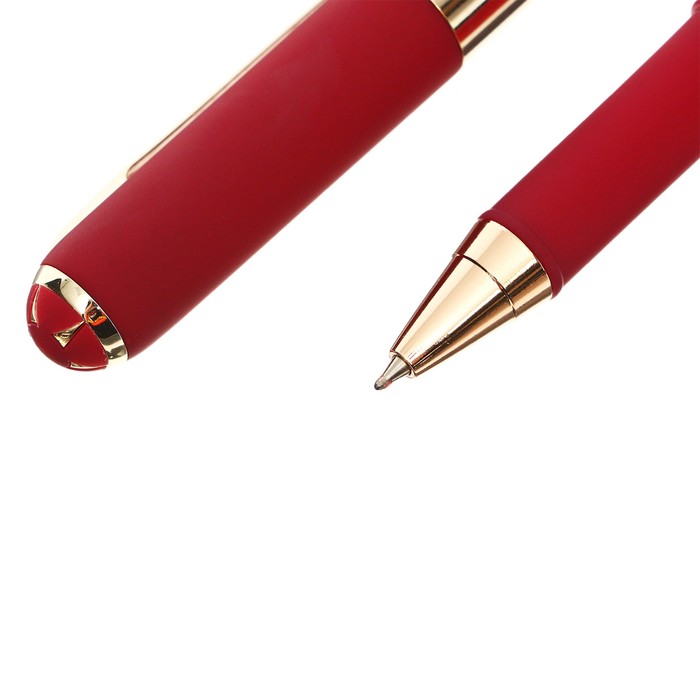 ruchka-sharikovaja-0.5-mm-brunovisconti-monaco-sterzhen-sinij-korpus-soft-touch-bordovyj-v-futljare-10183621-3 Ручка шариковая, 0.5 мм, BrunoVisconti MONACO, стержень синий, корпус Soft Touch бордовый, в футляре — изображение 4