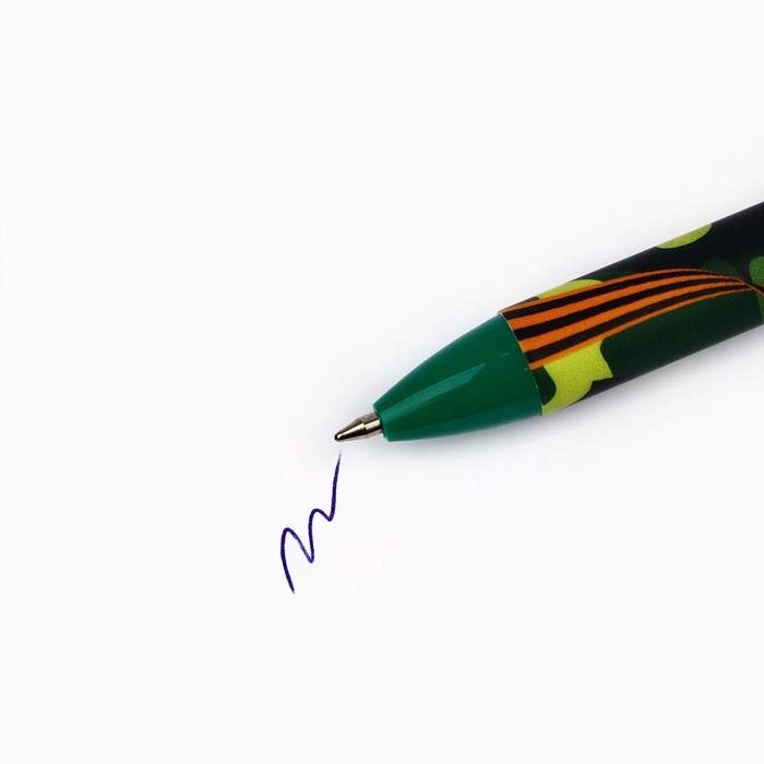 ruchka-sharikovaja-sinjaja-pasta-0.7-mm-avtomaticheskaja-v-konverte-amp171otvazhnomu-zashhitnikuamp187-10600184-1 Ручка шариковая, синяя паста, 0.7 мм, автоматическая, в конверте «Отважному защитнику» — изображение 2