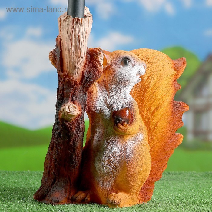 sadovyj-fonar-ampquotbelka-s-vetkoj-fonaremampquot-33sm-3622926-1 Садовый фонарь "Белка с веткой-фонарем" 33см — изображение 2