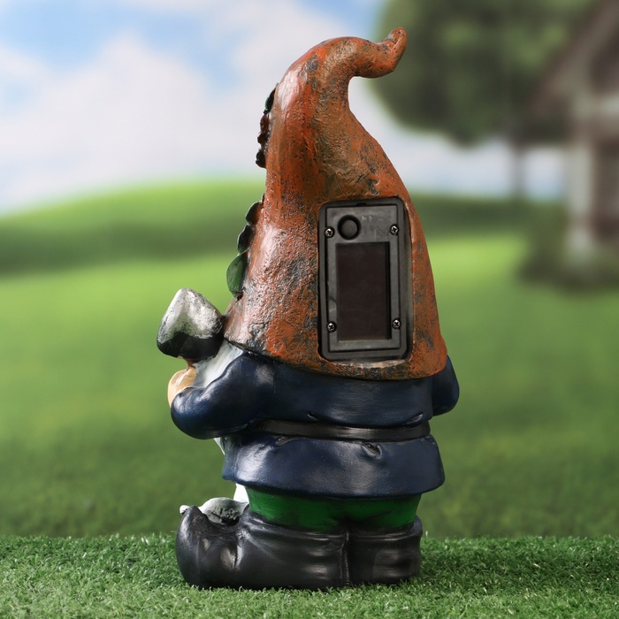 sadovyj-fonar-ampquotgnomik-sadovodampquot-13h16h27sm-10122712-2 Садовый фонарь "Гномик садовод" 13х16х27см — изображение 3