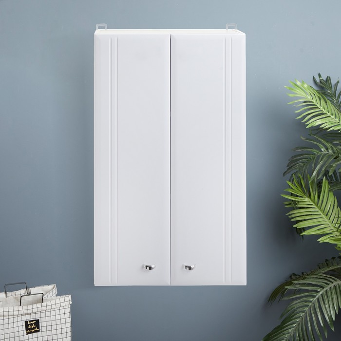 shkaf-navesnoj-dlja-vannoj-komnaty-ampquottura-4801ampquot-s-dvumja-dvercami-48-h-24-h-80-sm-1311323-2 Шкаф навесной для ванной комнаты "Тура 4801", с двумя дверцами, 48 х 24 х 80 см — изображение 3