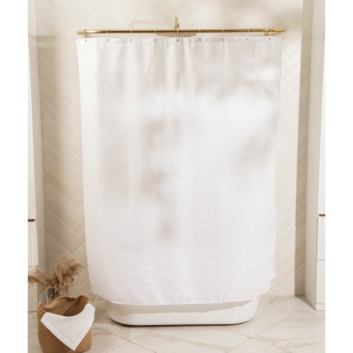 shtora-dlja-vannoj-sl-home-s-ljuversami-polijester-180amp215180-sm-10133844-6 Штора для ванной SL Home, с люверсами, полиэстер, 180×180 см — изображение 7