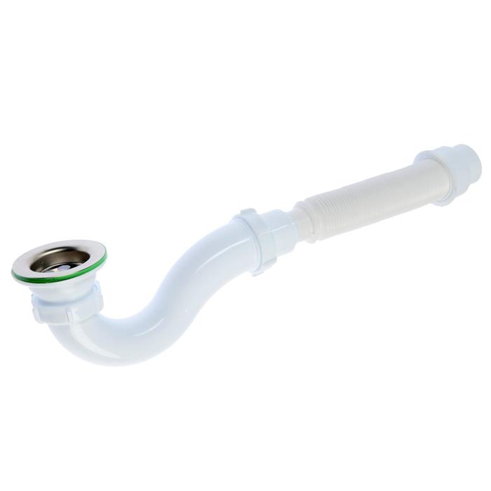 Сифон для душевого поддона Akvater, 1 1/2&quot; х 40 мм, c гибкой трубой 40х40/50 мм