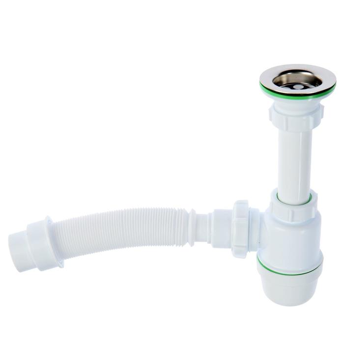 Сифон для раковины Akvater, 1 1/4&quot; х 40 мм, с гофрой 40х40/50 мм