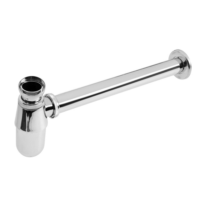 Сифон ZEIN, для умывальника, бутылочный, 1 1/4&quot; х 32 мм, цинк, цвет хром